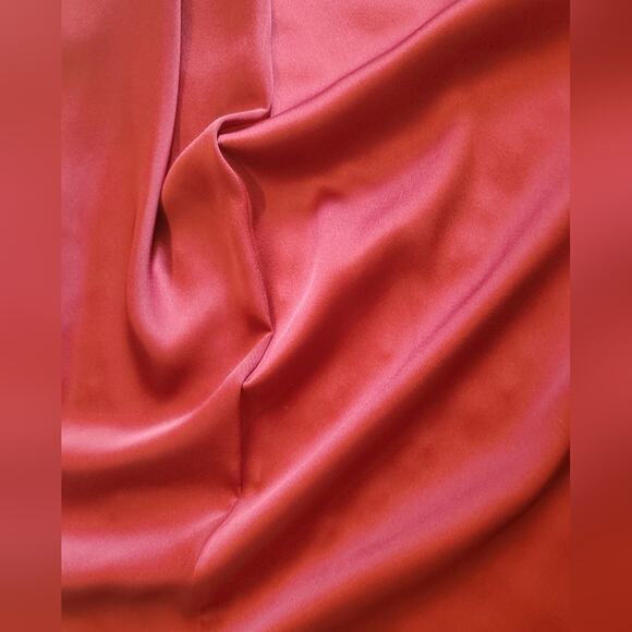 Show Me Your Mumu Noel Wrap Maxi Luxe Satin Ruby Red Dress, Sz XXS with FLAWS - Picture 12 of 16